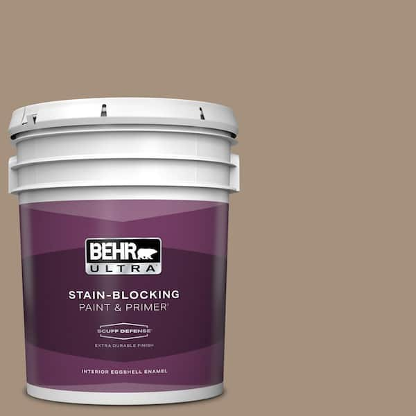 BEHR ULTRA 5 gal. #ECC-58-1 Farmyard Extra Durable Eggshell Enamel Interior Paint & Primer