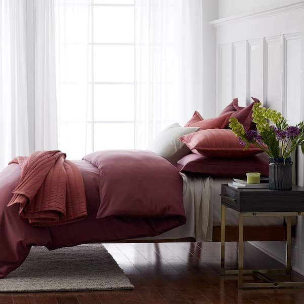 The Company Store Legends Hotel Wisteria 450-Thread Count Wrinkle-Free Supima Cotton Sateen Full Duvet Cover