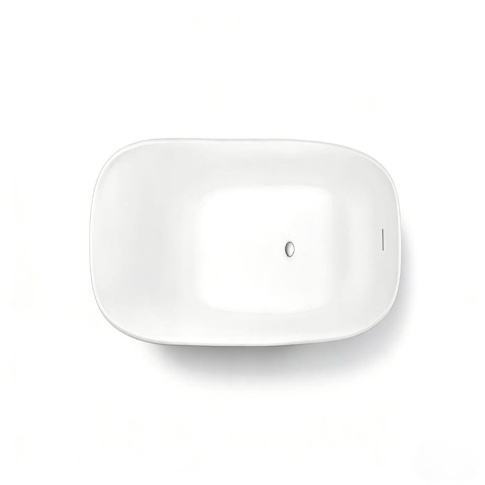 71 in. Solid Surface Freestanding Soaking Bathtub with Drain, Flat Bottom, White price history on PriceWatchPro
