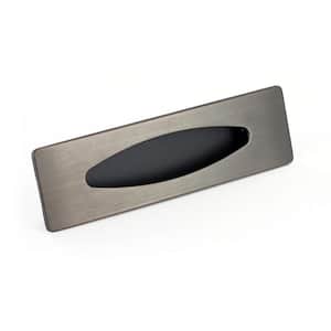 3 3/4 in. (96 mm) Brushed Oil-Rubbed Bronze Modern Cabinet Recessed Pull