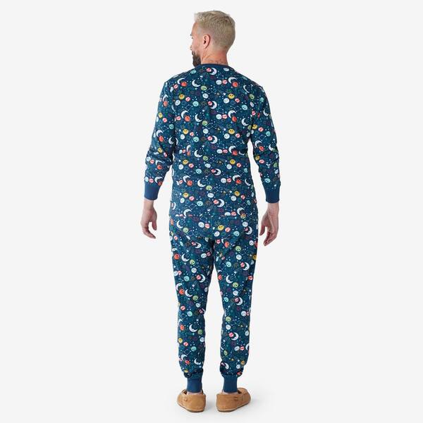 The Company Store Company Organic Cotton Snug Fit Space Galaxy Men's  Women's Small Blue Multi Pajama Set 68079C-S-BLUE-MULTI - The Home Depot