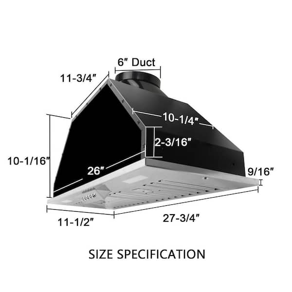 ZLINE 34 Stainless Steel Insert Range Hood