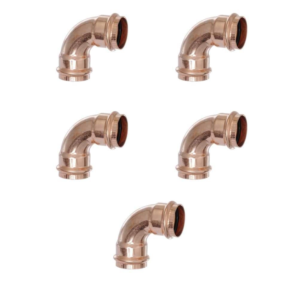 ProPress 1-1/4 in. Press Copper 90-Degree Elbow (5-Pack) price history on PriceWatchPro