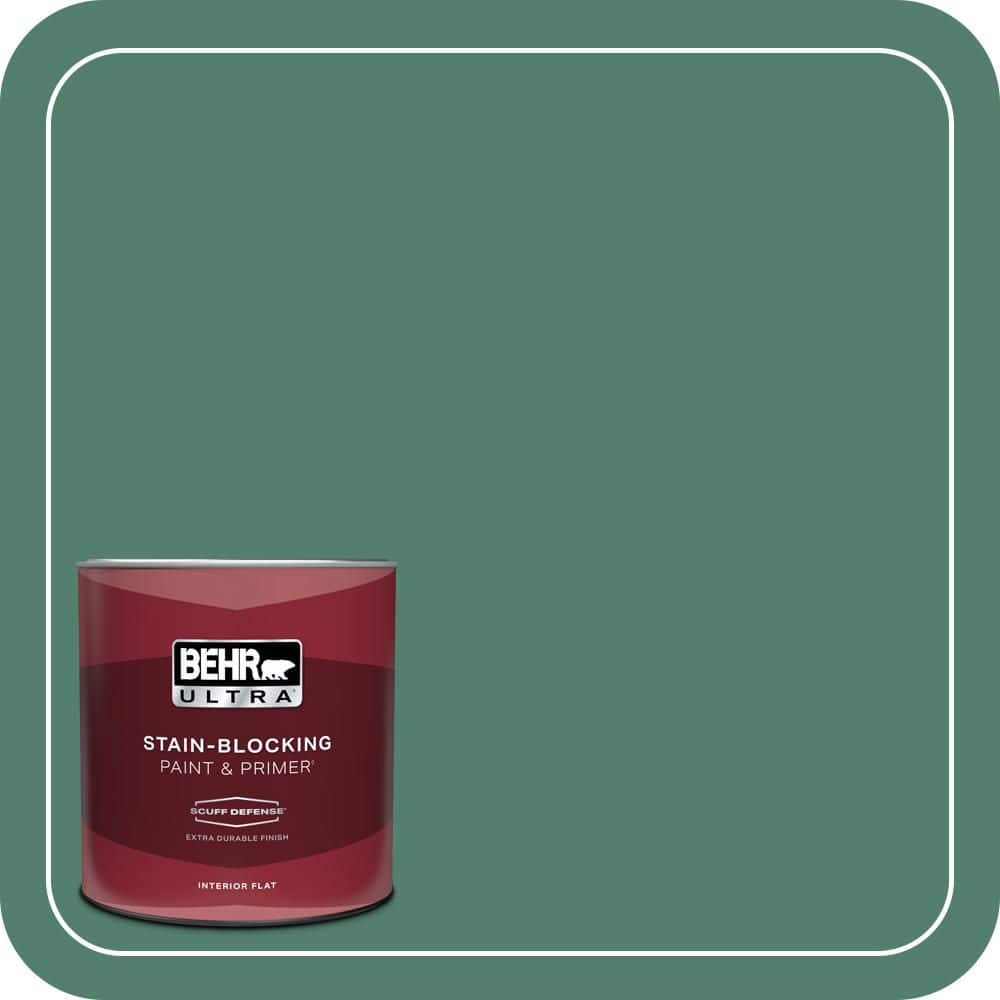 1 qt. #M430-6 Park Bench Extra Durable Flat Interior Paint & Primer price history on PriceWatchPro