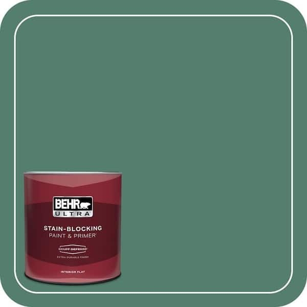 BEHR ULTRA 1 qt. #M430-6 Park Bench Extra Durable Flat Interior Paint & Primer