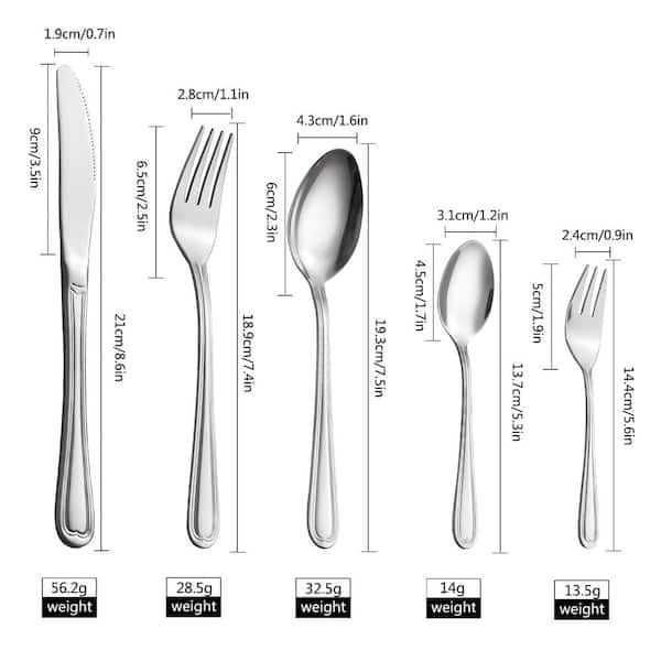 Velaze 30-Piece 18/8 Rose Gold Flatware Set Stainless Steel Eating