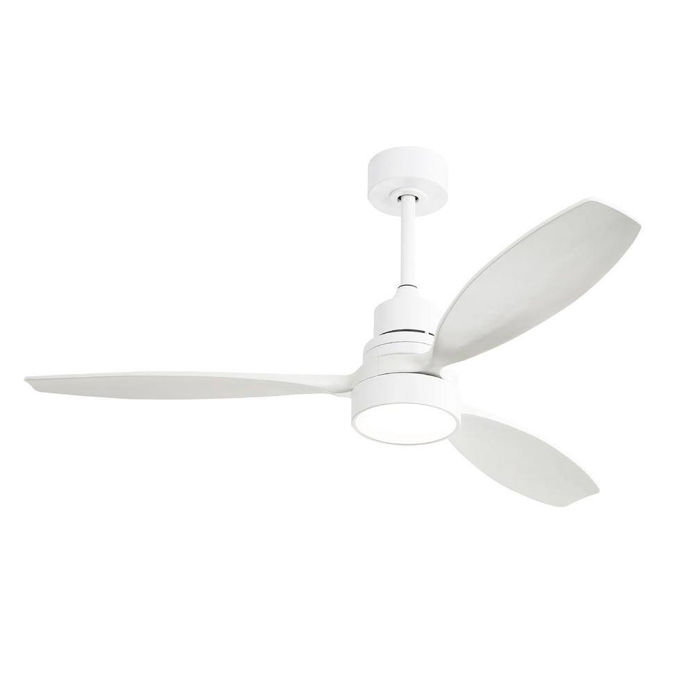 CozyAir 52 in. White Housing and White Blade Downrod Mount Standard Ceiling Fan with Integrated LED and Remote price history on PriceWatchPro