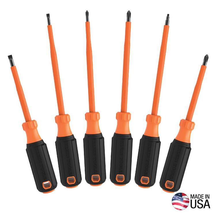 Klein Tools Screwdriver Set, 1000 Volt Insulated, 6-Piece