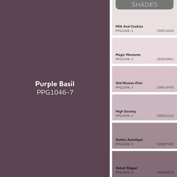 Glidden Premium 1 qt. PPG1046-7 Purple Basil Satin Exterior Latex