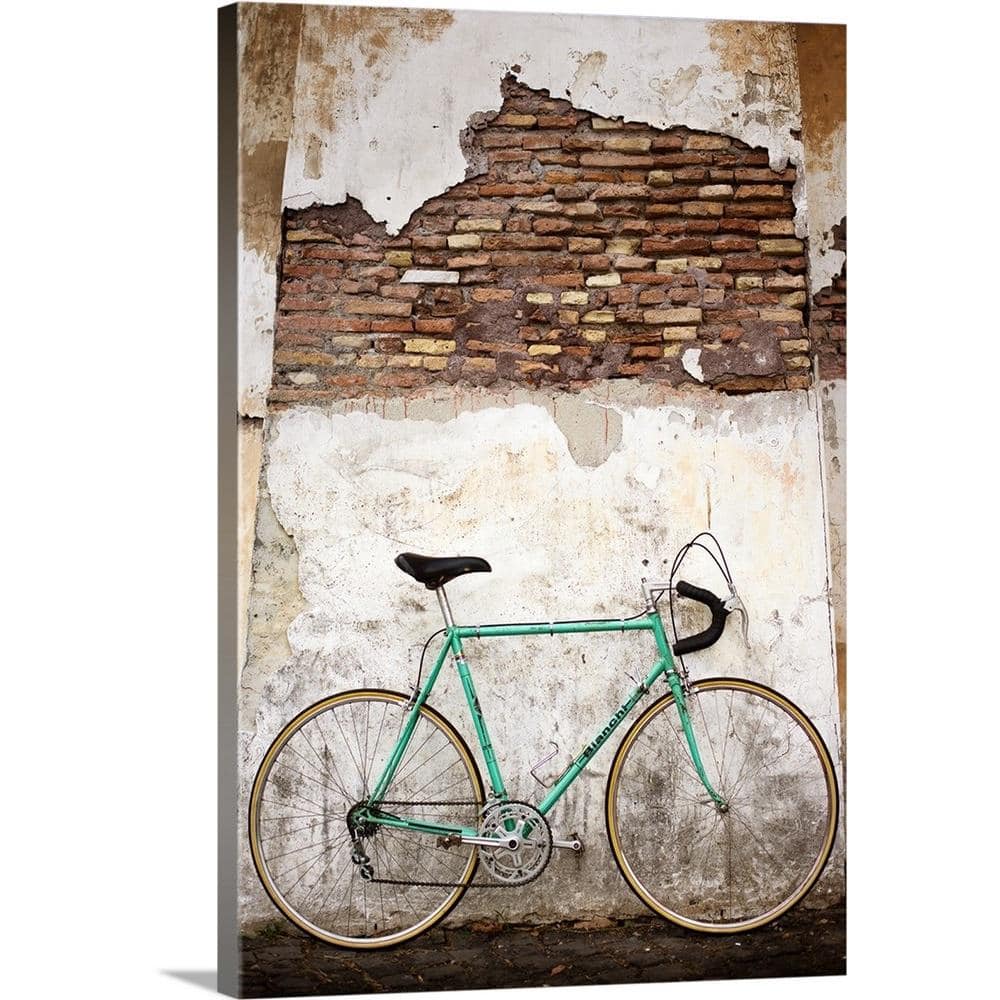 GreatBigCanvas Bicycle in Rome, Italy by Circle Capture Canvas Wall Art, Multi-Color