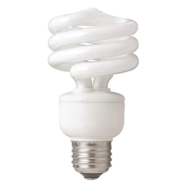 EcoSmart 75W Equivalent Daylight  Twister CFL Light Bulb (4-Pack)