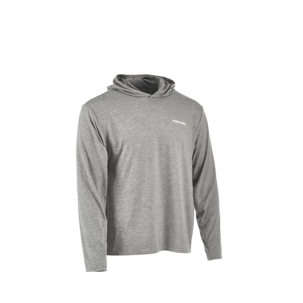 FIRM GRIP Men's Large Gray Performance Long Sleeved Hoodie 63577-08 - The Home  Depot
