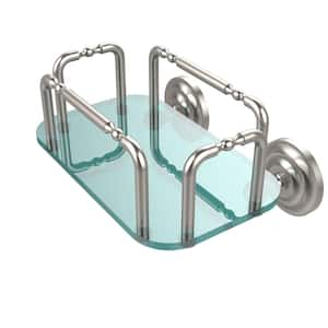 Que New Wall Mounted Guest Towel Holder in Satin Nickel