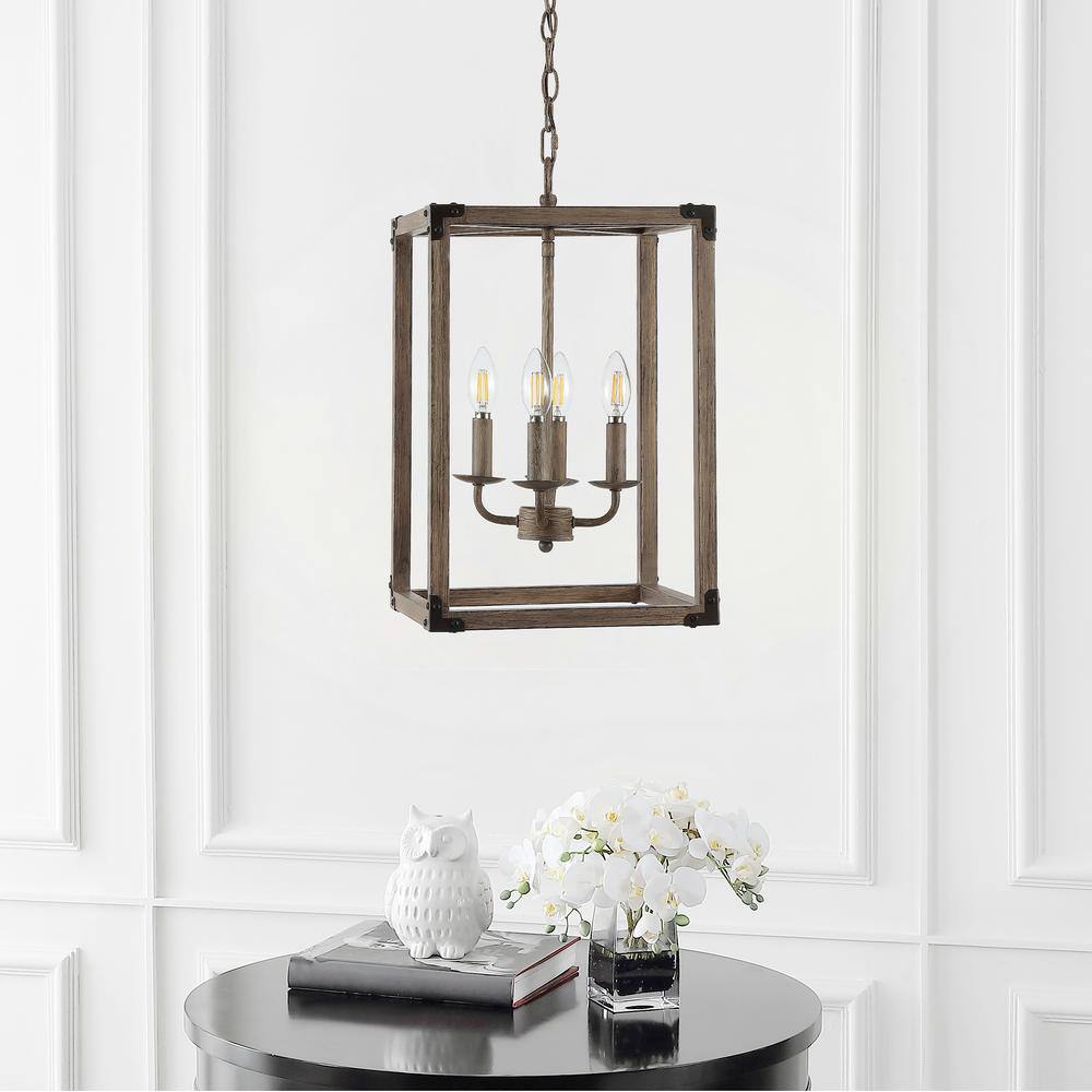 Magnolia Rustic 12" Farmhouse Iron LED Pendant - Oil-Rubbed Bronze