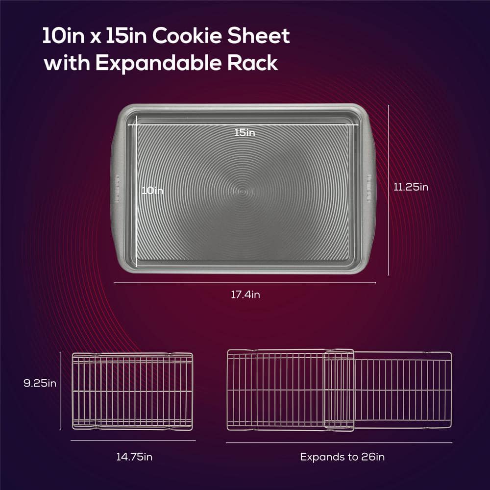 Bakeware, 3-Piece, Siver, Bakeware Set - thumbnail 2