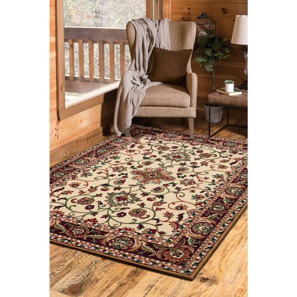 Manhattan Columbia Cream 3 ft. 11 in. x 5 ft. 3 in. Area Rug