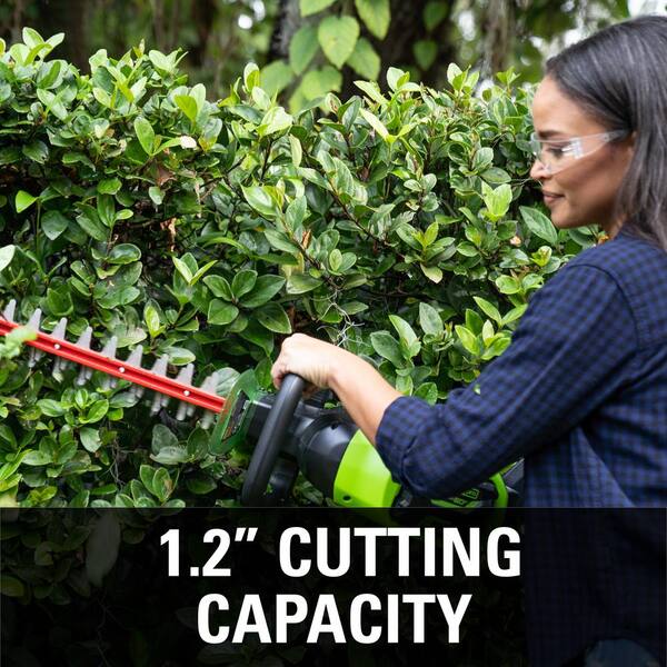 Greenworks PRO 60V Cordless Brushless 26 in. Hedge Trimmer 610 CFM
