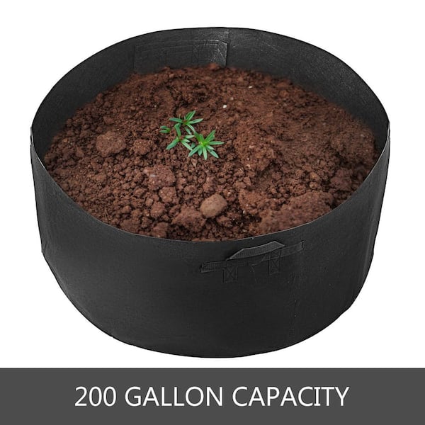 VEVOR Plant Grow Bag 200 Gal. Aeration Fabric Pots with Handles