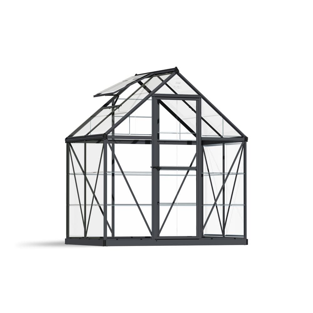 CANOPIA by PALRAM Harmony 6 ft. x 4 ft. Gray/Clear DIY Greenhouse Kit -  705163