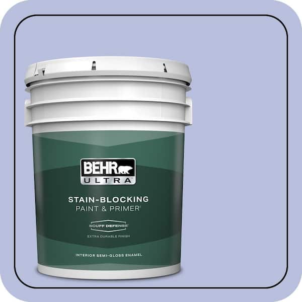 BEHR ULTRA 5 gal. #MQ4-31 Stardust Evening Extra Durable Semi-Gloss Enamel Interior Paint & Primer
