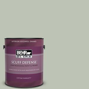 BEHR ULTRA 1 gal. #S410-5 Track Green Extra Durable Satin Enamel Interior  Paint & Primer 775401 - The Home Depot