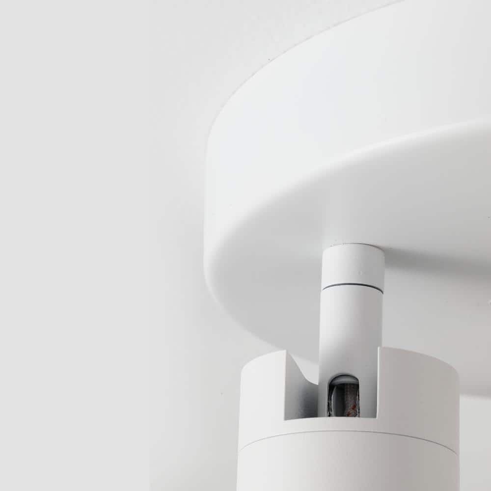 Shura White Aluminum 3-Head LED Flush Mount Light