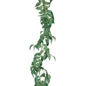 6 ft. Artificial Willow Leaf Vine Hanging Plant Greenery Foliage Garland (Set of 2)