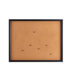 24 x 19 in. Black Framed Cork Board with Pins