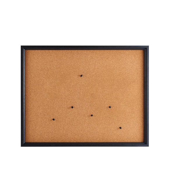 Towle Living 24 x 19 in. Black Framed Cork Board with Pins
