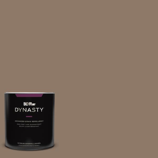 BEHR DYNASTY 1 qt. #PPU5-05 Coconut Shell Eggshell Enamel Interior Stain-Blocking Paint and Primer