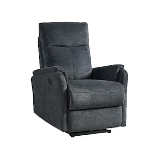 HOMESTOCK Pushback Recliner Chairs for Small Spaces with Adjustable  Footrest Gray/Microfiber 34067HD - The Home Depot