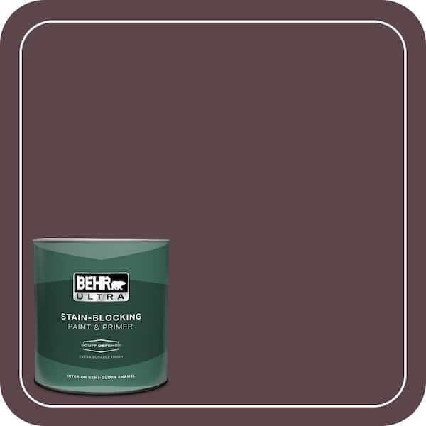 BEHR ULTRA 1 qt. Home Decorators Collection #HDC-CL-07 Dark Berry Extra Durable Semi-Gloss Enamel Interior Paint & Primer
