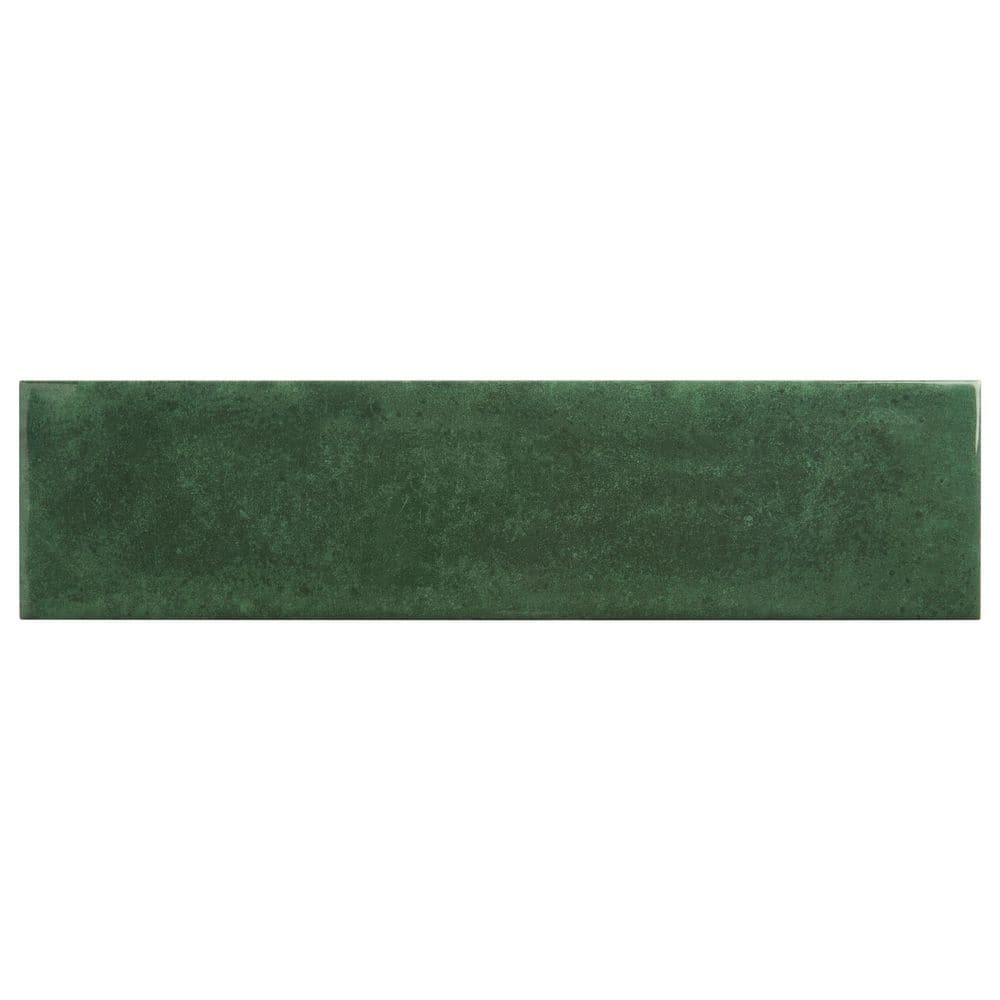 Alora Leaf Green 4 in. x 0.28 in. Glossy Ceramic Subway Wall Tile Sample price history on PriceWatchPro