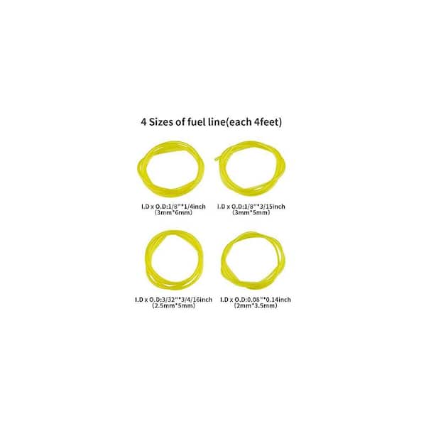 8pc Strimmer Fuel Line & Filter Kit – Fits Most Petrol Strimmers & Chainsaws