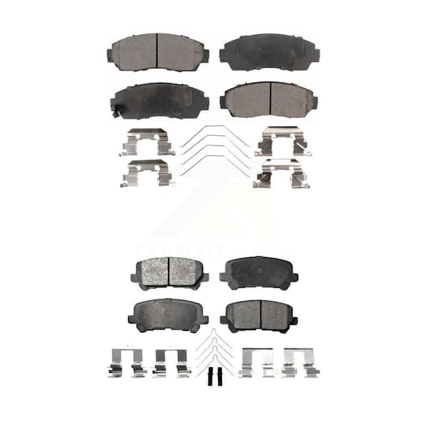 TEC Front Rear Ceramic Brake Pads Kit For 2011-2017 Honda Odyssey KTC-100232