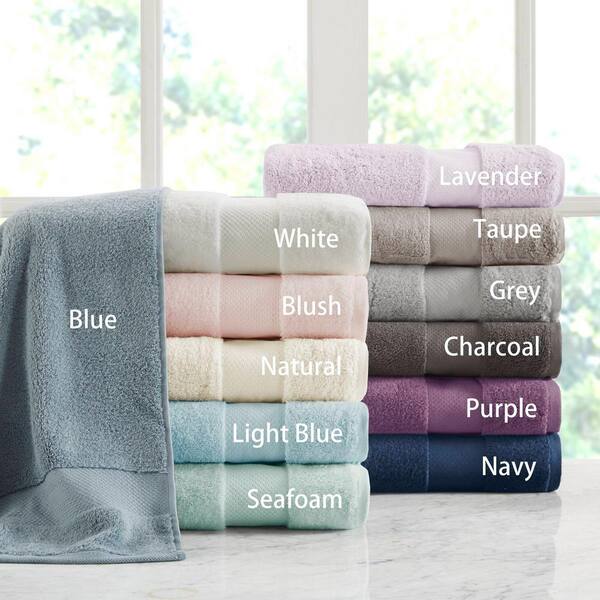 MADISON PARK Signature Turkish 6 Piece Blush Cotton Bath Towel Set MPS73 450 The Home Depot