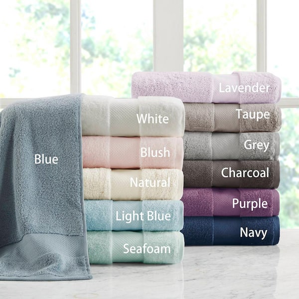 MADISON PARK Signature Turkish 6 Piece Purple Cotton Bath Towel Set MPS73 467 The Home Depot