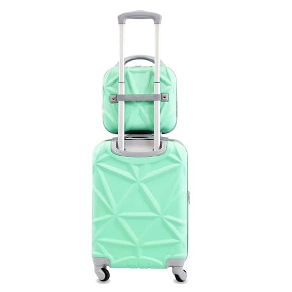 Tote&Carry - Emerald Green Women's Luggage Set, 2 Piece Luggage Set