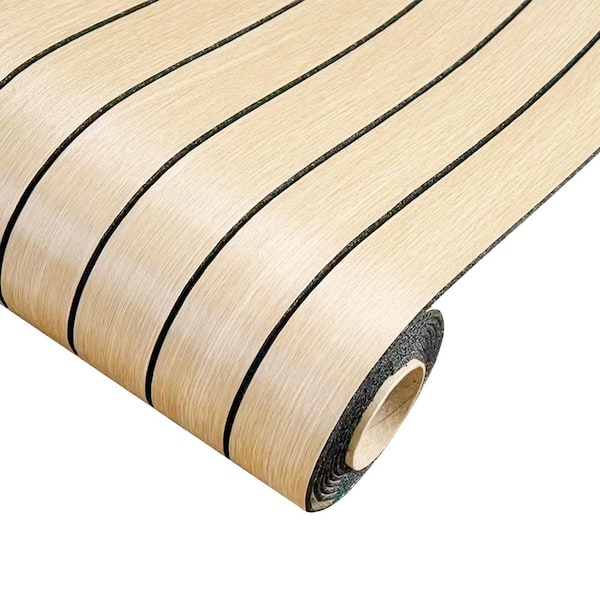 Grey Brown Peel & Stick Acoustic Wall Panels – 3D Wood Slat Self-Adhesive Wallpaper, Faux Wood Paneling For Living Room, Ceiling, Office (12” X 120”, Vintage Look)