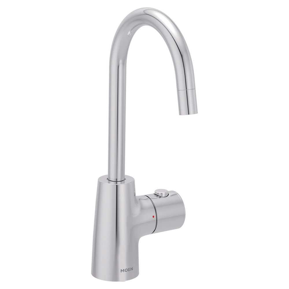 MOEN Sip 10.31 in. H Transitional Chrome 1-Handle High Arc Instant Hot ...