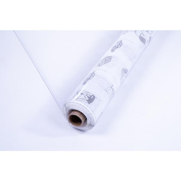 4-1/2 ft. x ft. Clear 20-Gauge Plastic Sheeting - The Depot