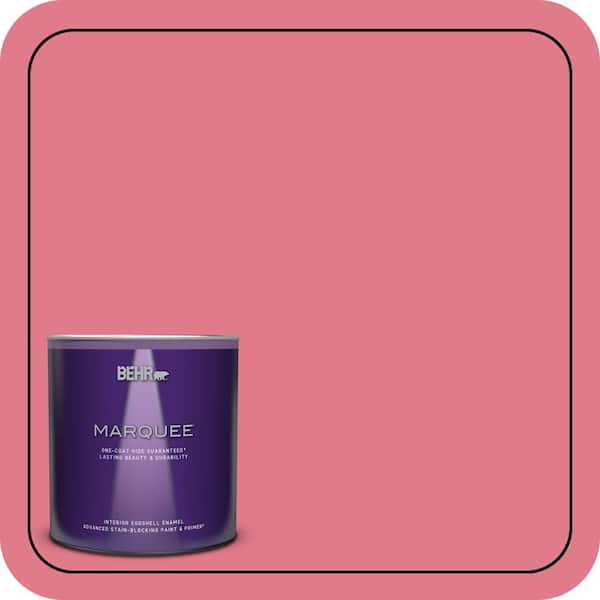 BEHR MARQUEE 1 qt. #P150-4 Hot Gossip Eggshell Enamel Interior Paint & Primer