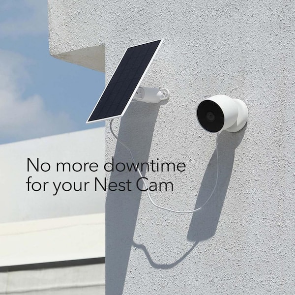 Wasserstein Solar Panel for Google Nest Cam (Battery) with 2.5