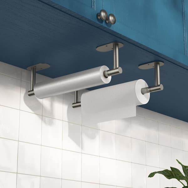 Wall Mount Single Post Toilet Paper Holder in Brushed Nickel