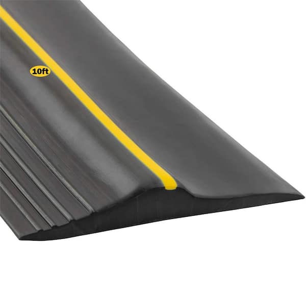 10 ft. Black Garage Door Bottom Seal Strip, Made of Premium EPDM Rubber, Simple DIY Installation, Weather Protection