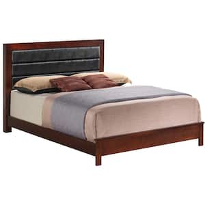 AndMakers Louis Philippe Gray King Sleigh Wood Bed with High Footboard  PF-G3105A-KB - The Home Depot