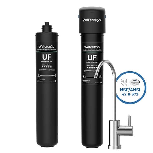 17UB-UF Ultra Filtration System, Reduces Bacteria, Lead Extra RF17-UF Filter, Lasts 6-Years, with Brushed Nickel Faucet