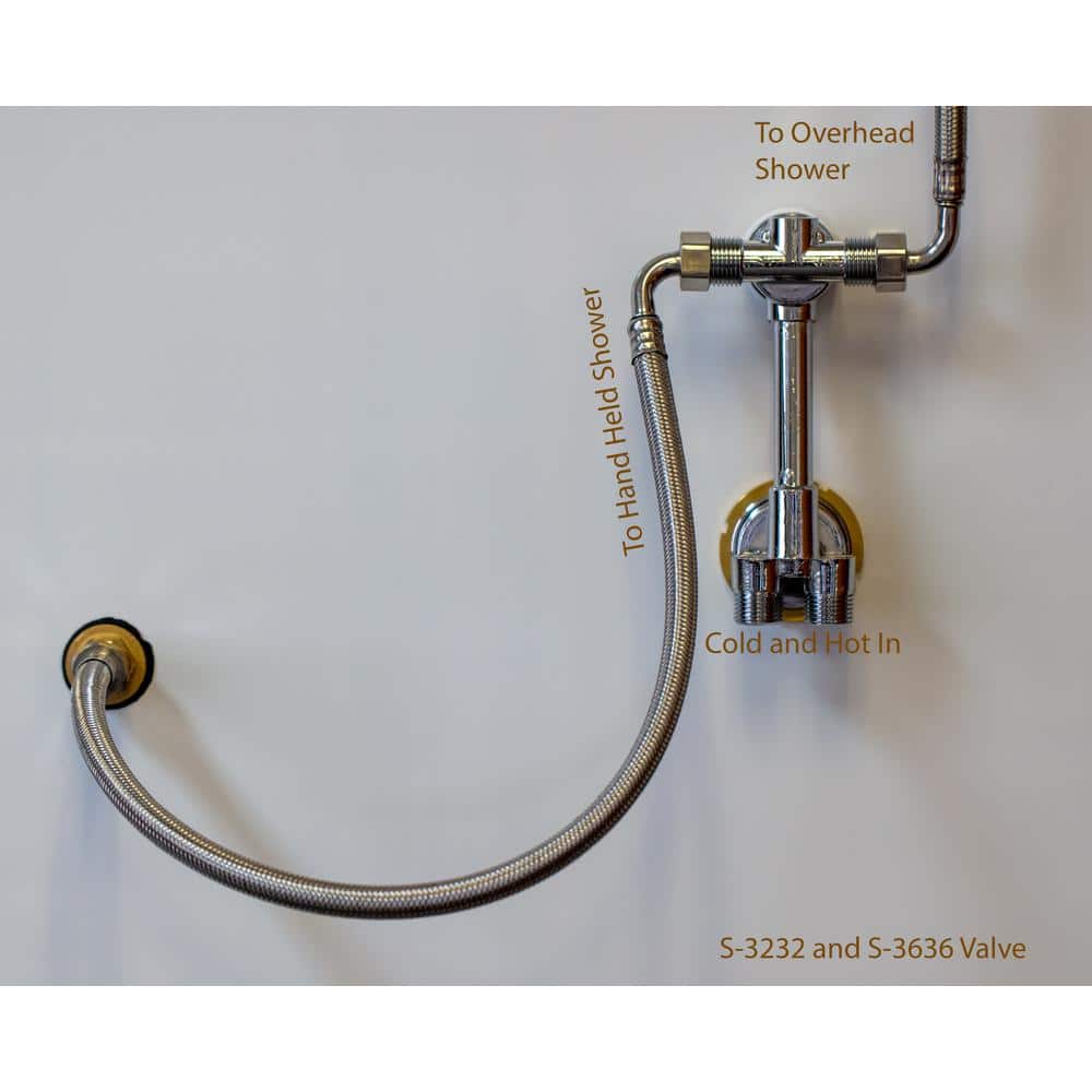 Heirloom White ABS Plastic and Glass Shower Kit with Steel Reinforcement