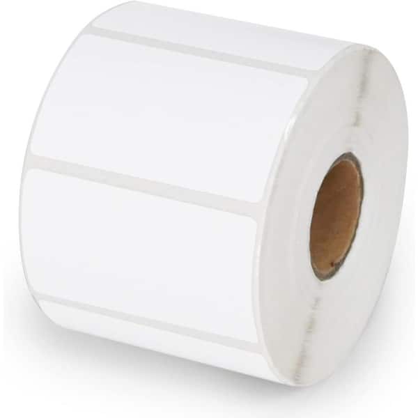 Unbranded 2.25 x 1.25 White Direct Thermal Barcode Shipping Labels 1000 Labels Roll Compatible Zebra Rollo Printer