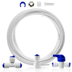 Ice Maker Kit for Reverse Osmosis Systems and Water Filters with Extra Brass Fitting for Fridge Water Inlet